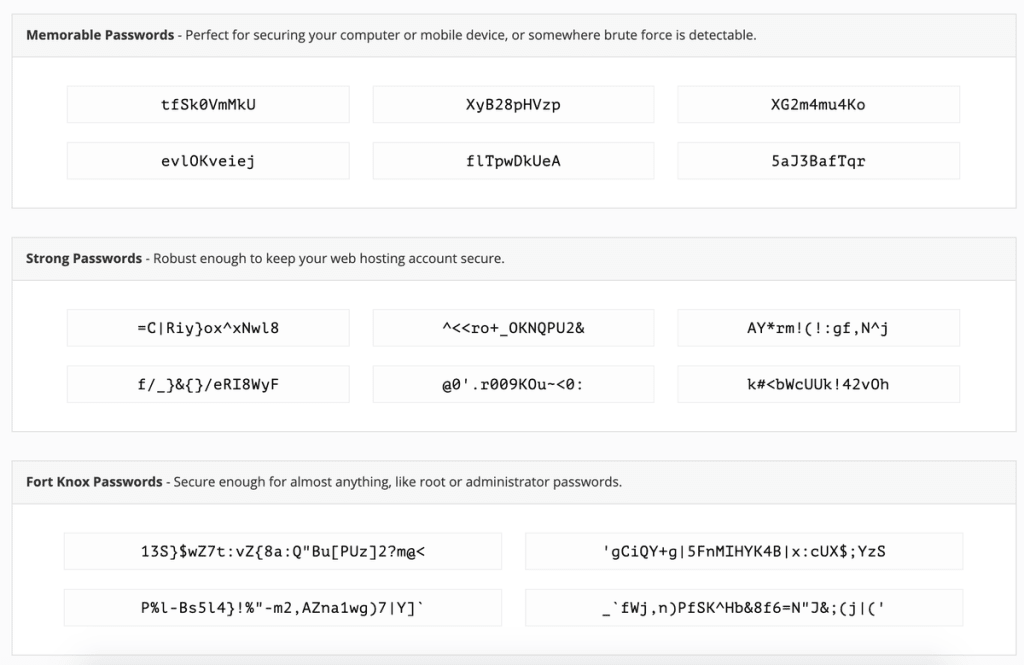 Secure Phrase Generator for Passwords and Secrets Maxim Orlov