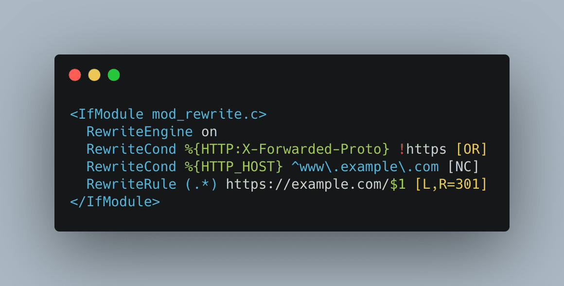 Redirecting from (non-)www and https in a single step with Apache. Source available at: https://gist.github.com/Maximization/fd1745fe21dda13bcbbc620ec195291d