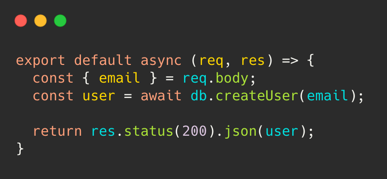 Backend code